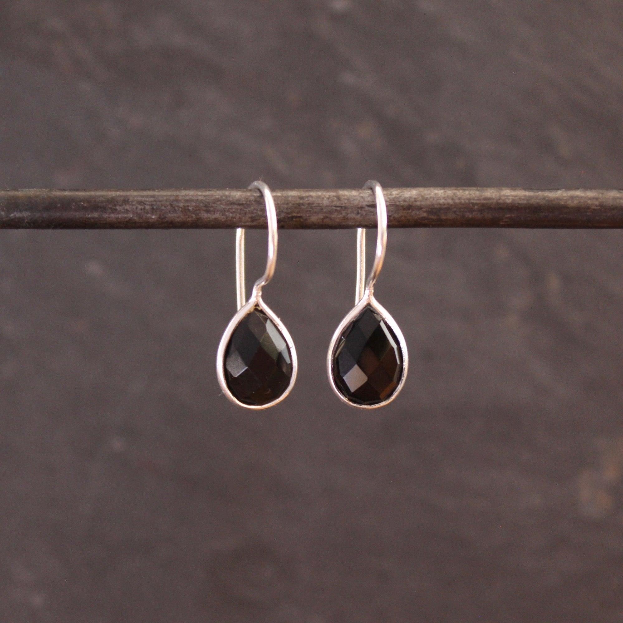 Onyx teardrop earrings best sale