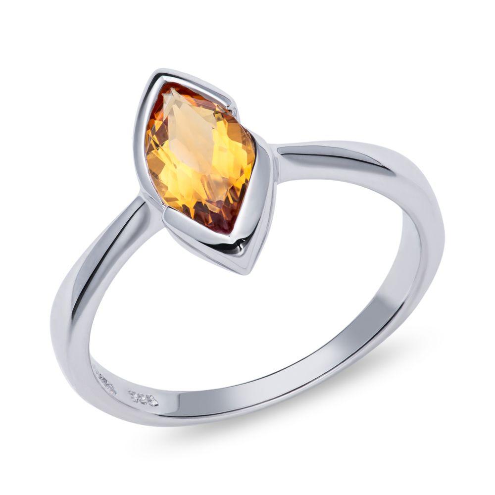 Stunning 925 cheapest Sterling Silver Citrine Ring