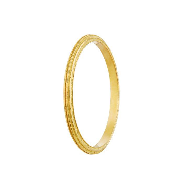 Alex Monroe 18ct Gold Slim D-Shaped Reed Band Ring – Rococo Jewellery
