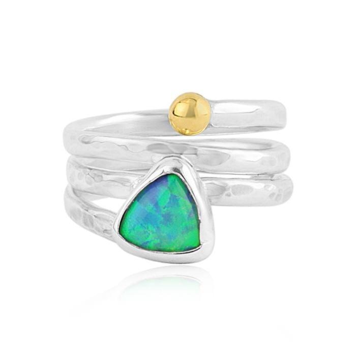 Lavan 9ct Gold and Opal Ring – Rococo Jewellery