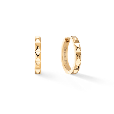 Coeur De Lion Gold Spikes Hoop Earrings - Rococo Jewellery