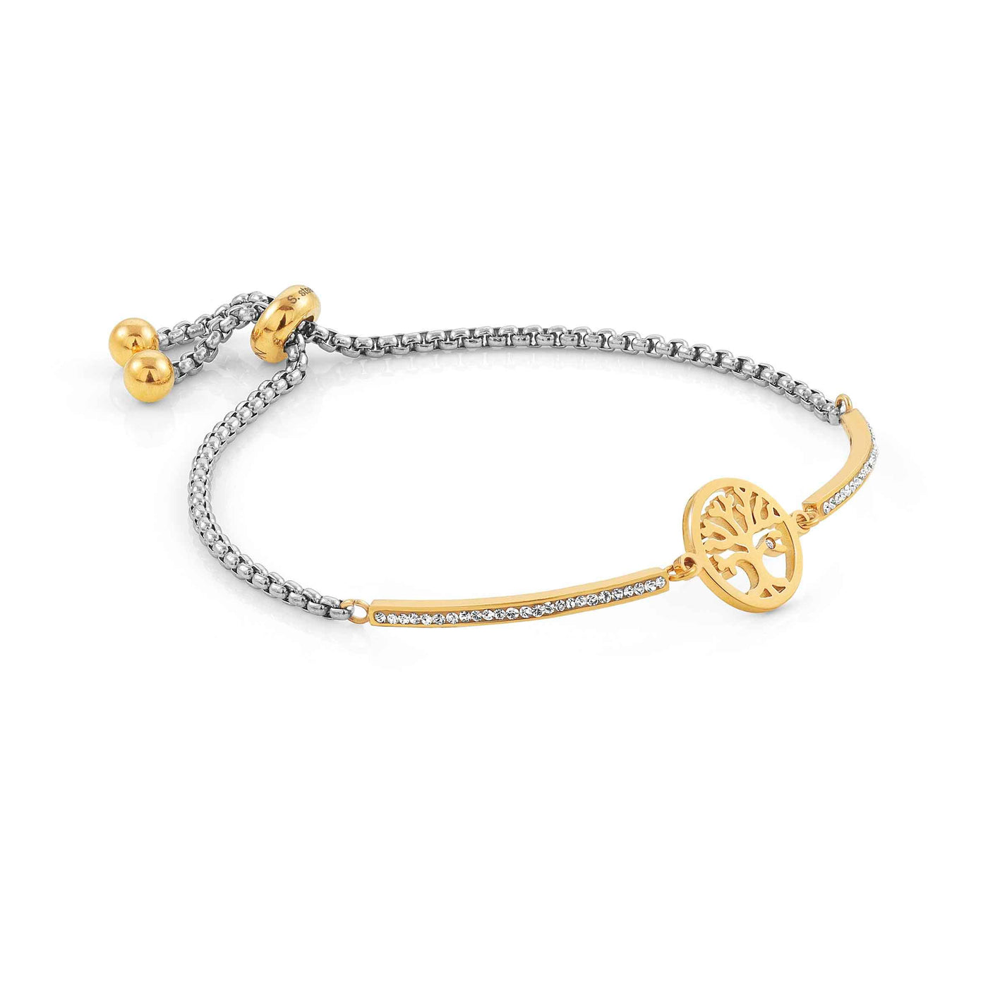 Nomination Milleluci Gold Tree of Life Cubic Zirconia Bracelet - Rococo Jewellery