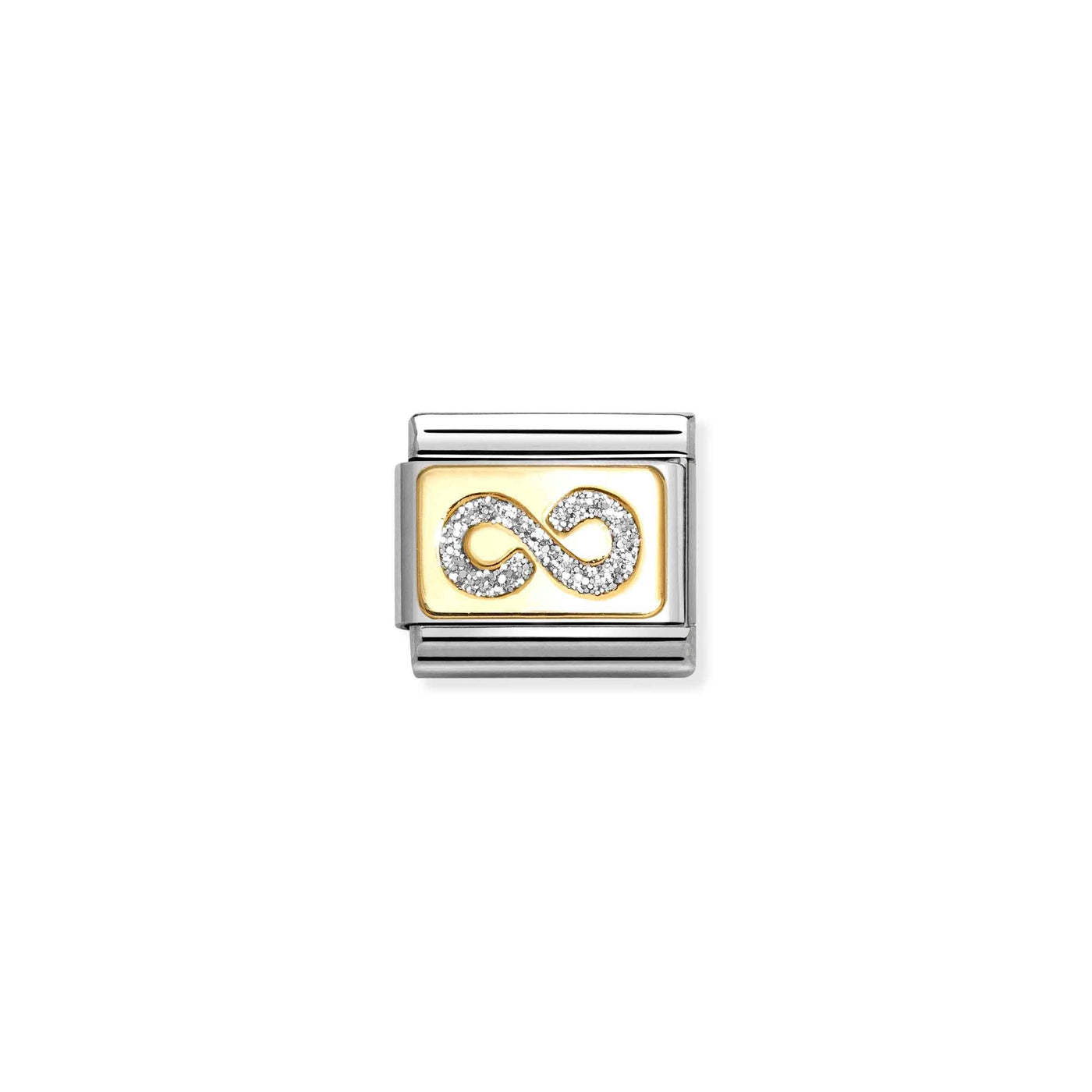 Nomination Classic Gold Glitter Infinity Charm - Rococo Jewellery