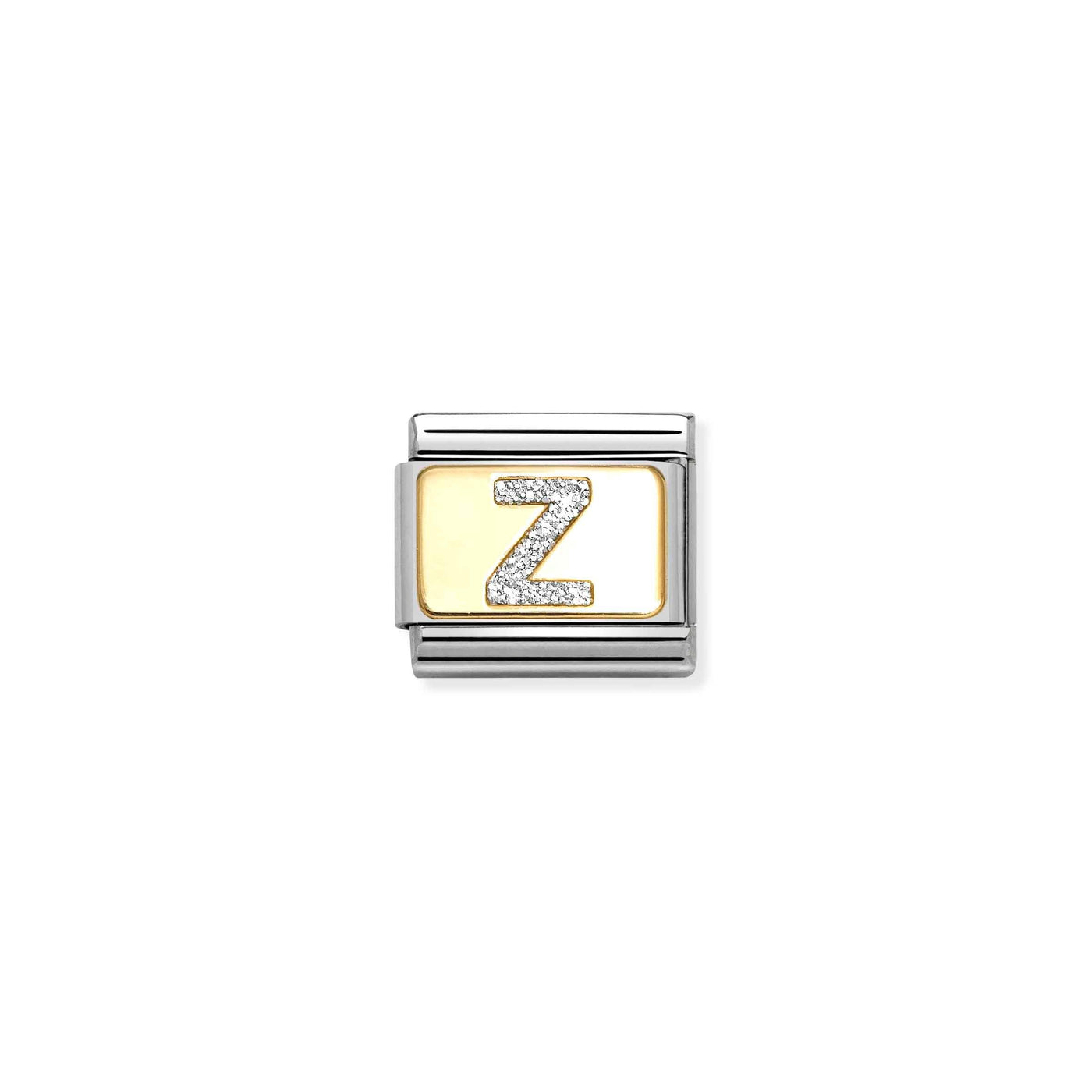 Nomination Classic Gold Glitter Letter Z Charm - Rococo Jewellery