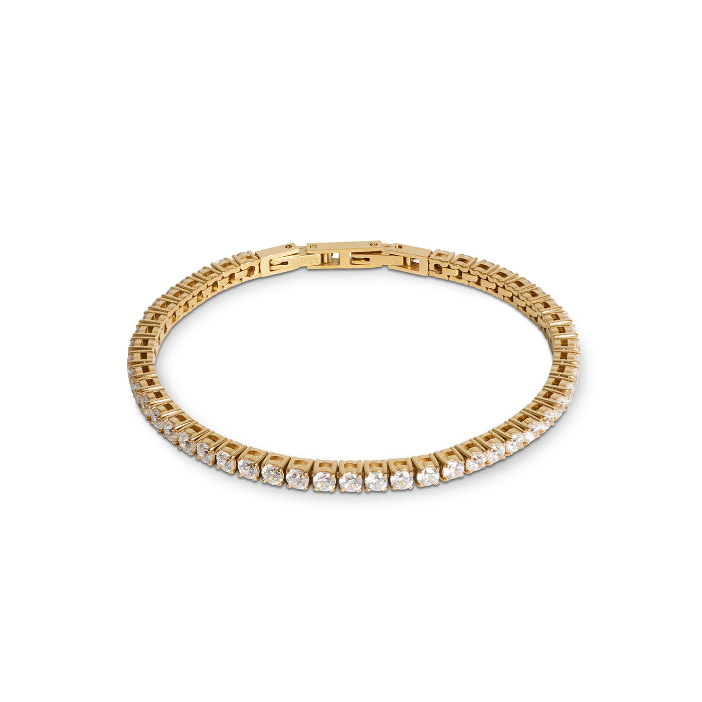 Coeur De Lion Gold Cubic Zirconia Tennis Bracelet