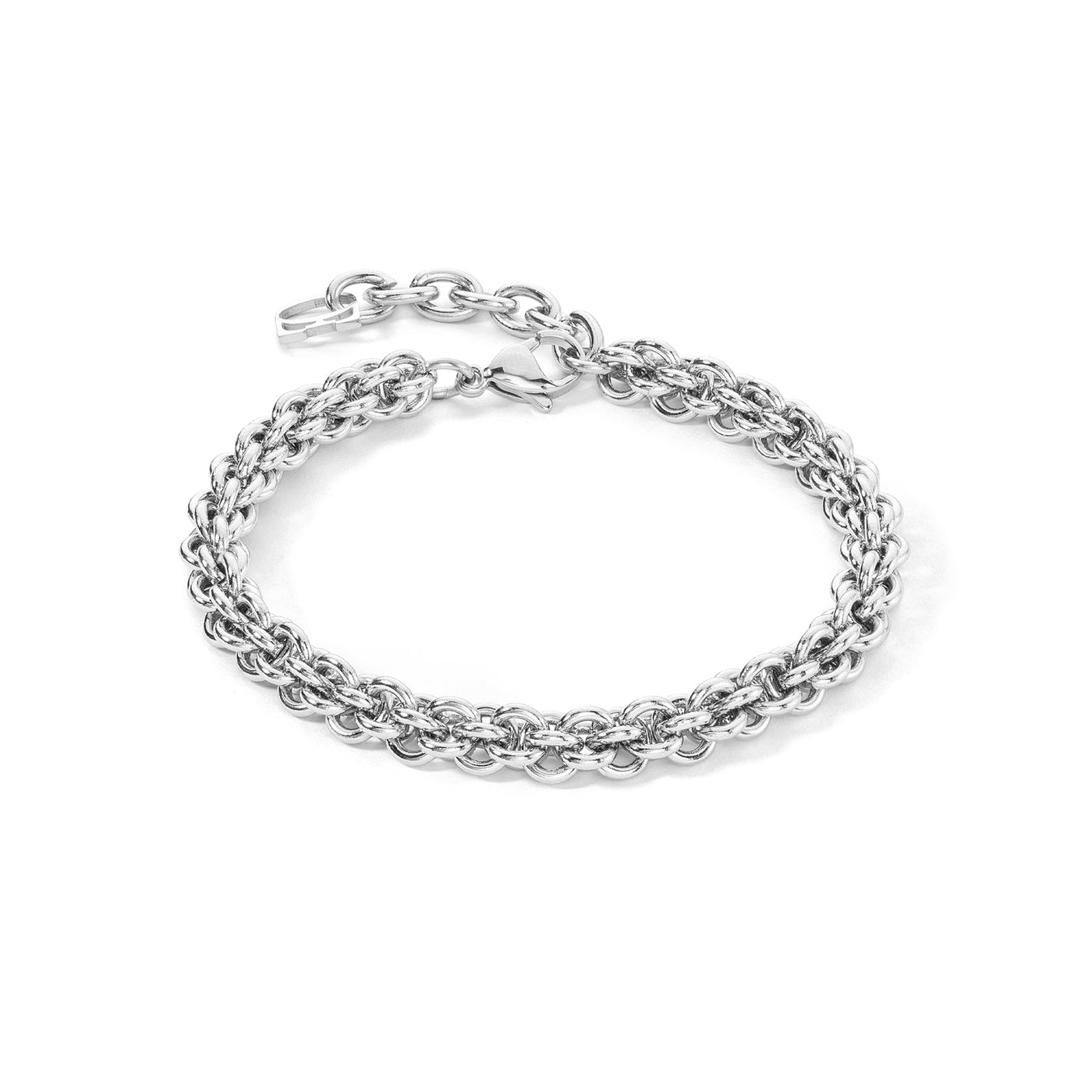 Coeur De Lion Silver Mesh Chain Bracelet