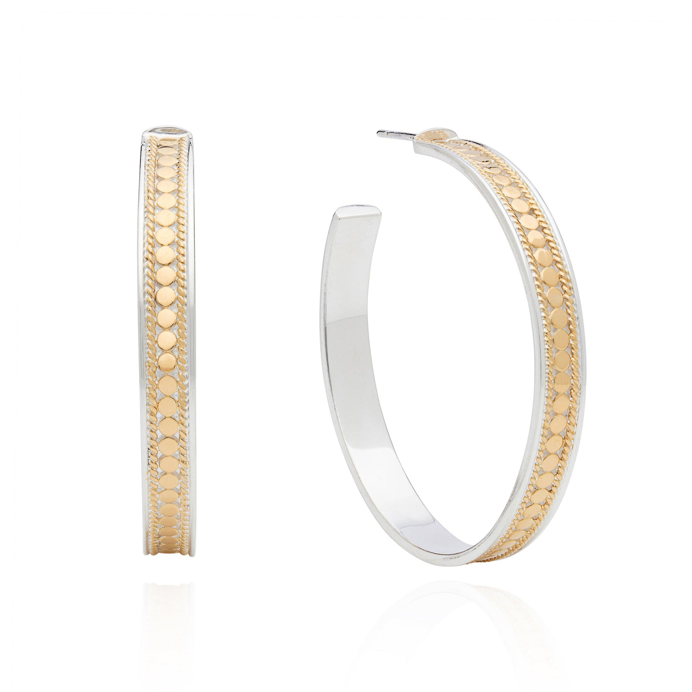 Anna Beck Classic 18ct Gold Vermeil Silver Large Hoop Earrings - Rococo Jewellery