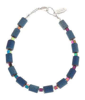 Carrie Elspeth Cobalt Lava Glimmer Bracelet - Rococo Jewellery