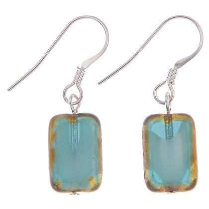 Carrie Elspeth Turquoise Picasso Drop Earrings - Rococo Jewellery