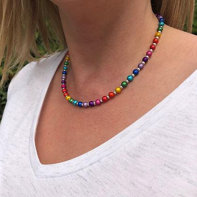 Carrie Elspeth Rainbow Glow Necklace - Rococo Jewellery