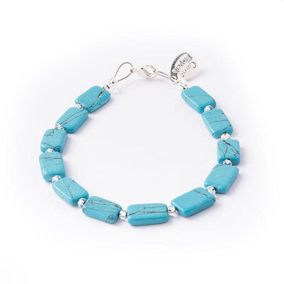 Carrie Elspeth Turquoise Mosaic Rectangle Bracelet - Rococo Jewellery