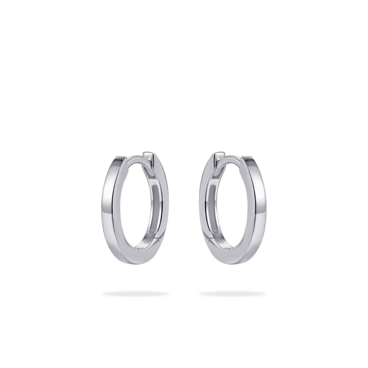 Sterling Silver 1.5cm Polished Hoop Earrings