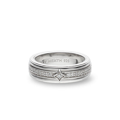 Kit Heath Céleste Astoria Starburst Pave Spinner Ring