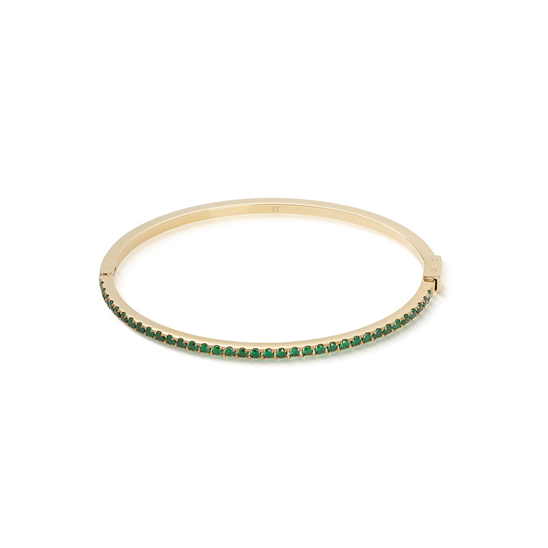 Coeur De Lion Eternal Love Gold Green Bangle