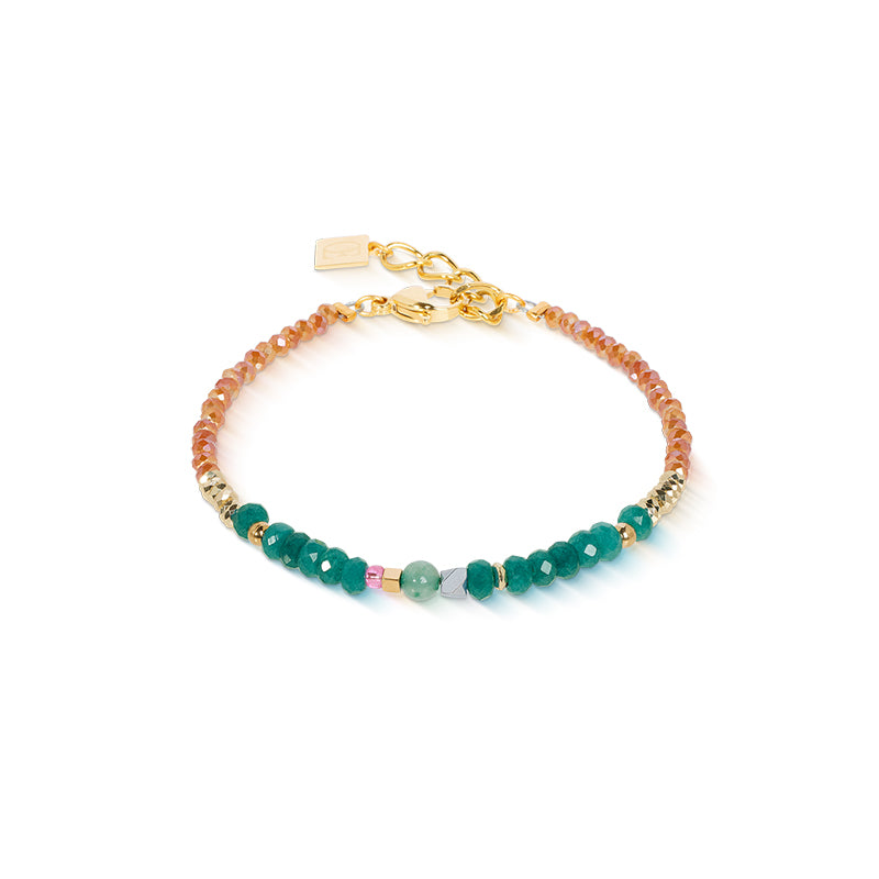 Coeur De Lion Gold Multicolour Boho Bracelet