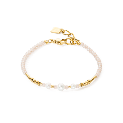 Coeur De Lion Gold and Pearl Drops Bracelet - Rococo Jewellery