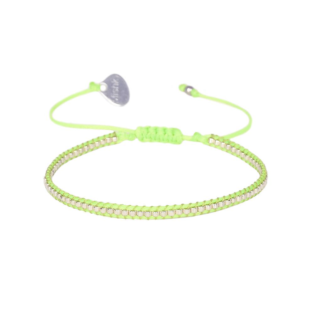 Mishky Neon Row Green Bracelet - Rococo Jewellery