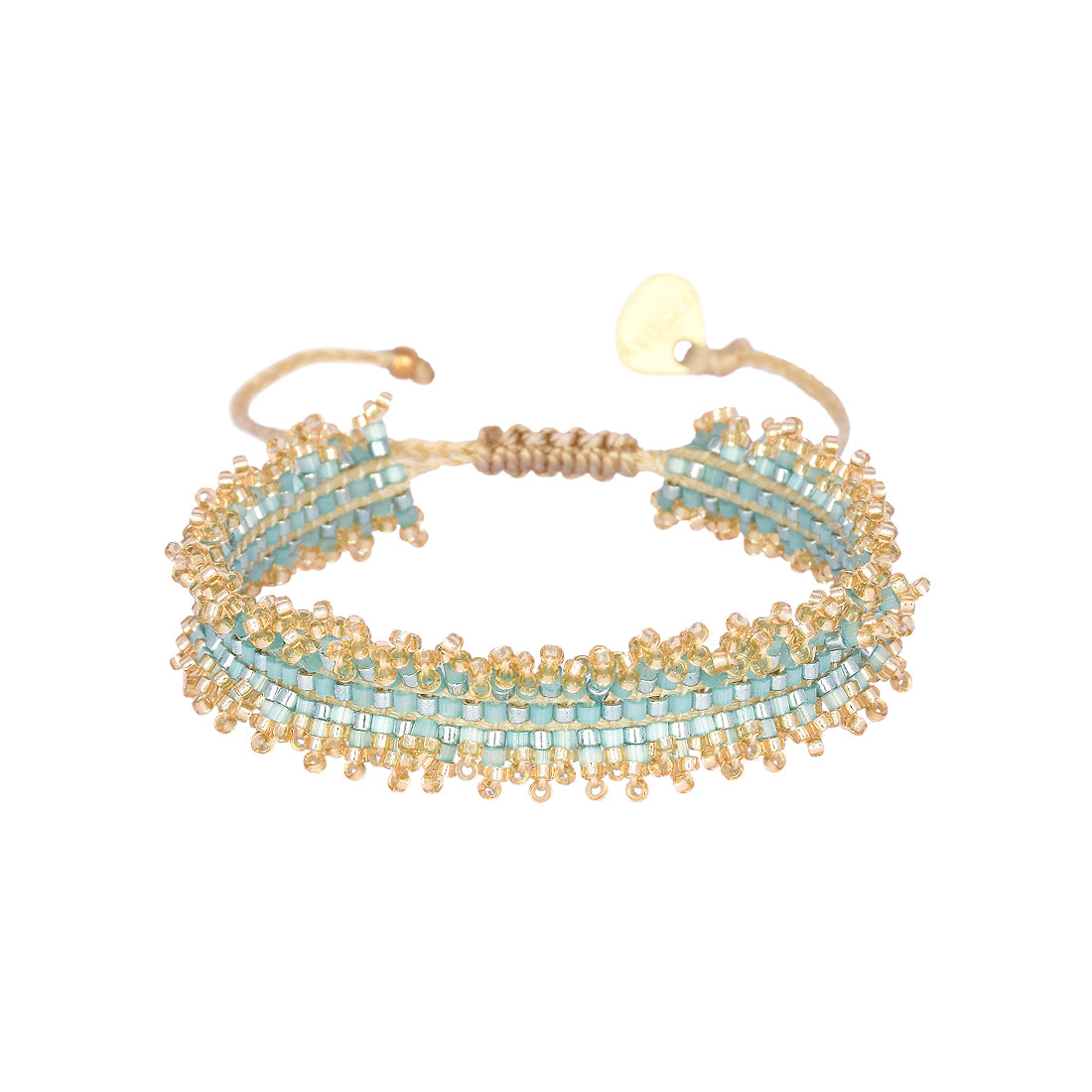 Mishky Boleros Gold and Green Bracelet