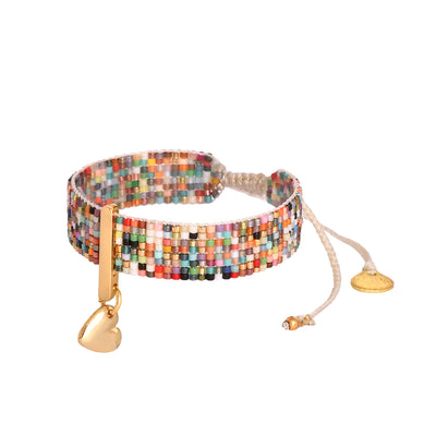 Mishky Prism Heart Multicolour Bracelet