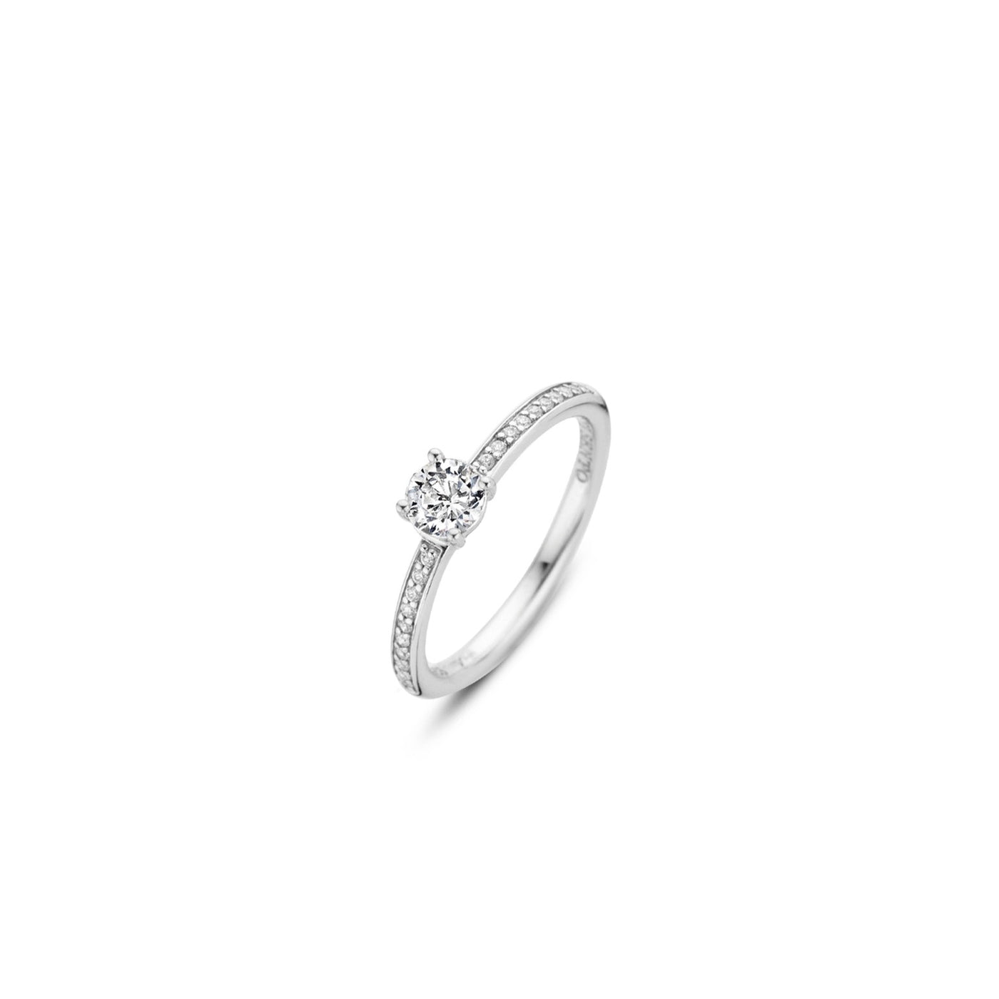Ti Sento Sterling Silver Cubic Zirconia Ring