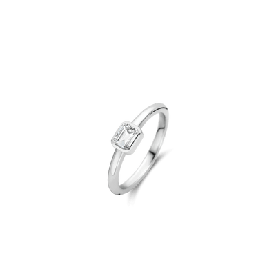 Ti Sento Silver Cubic Zirconia Ring - Rococo Jewellery