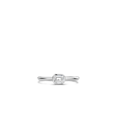 Ti Sento Silver Cubic Zirconia Ring - Rococo Jewellery