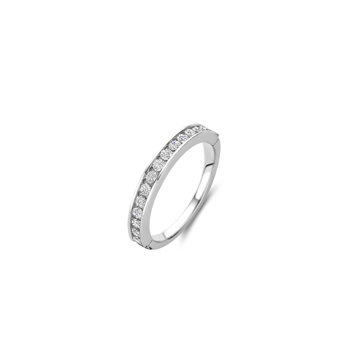 Ti Sento Sterling Silver Cubic Zirconia Pavé Set Ring