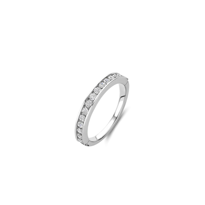 Ti Sento Sterling Silver Cubic Zirconia Pavé Set Ring