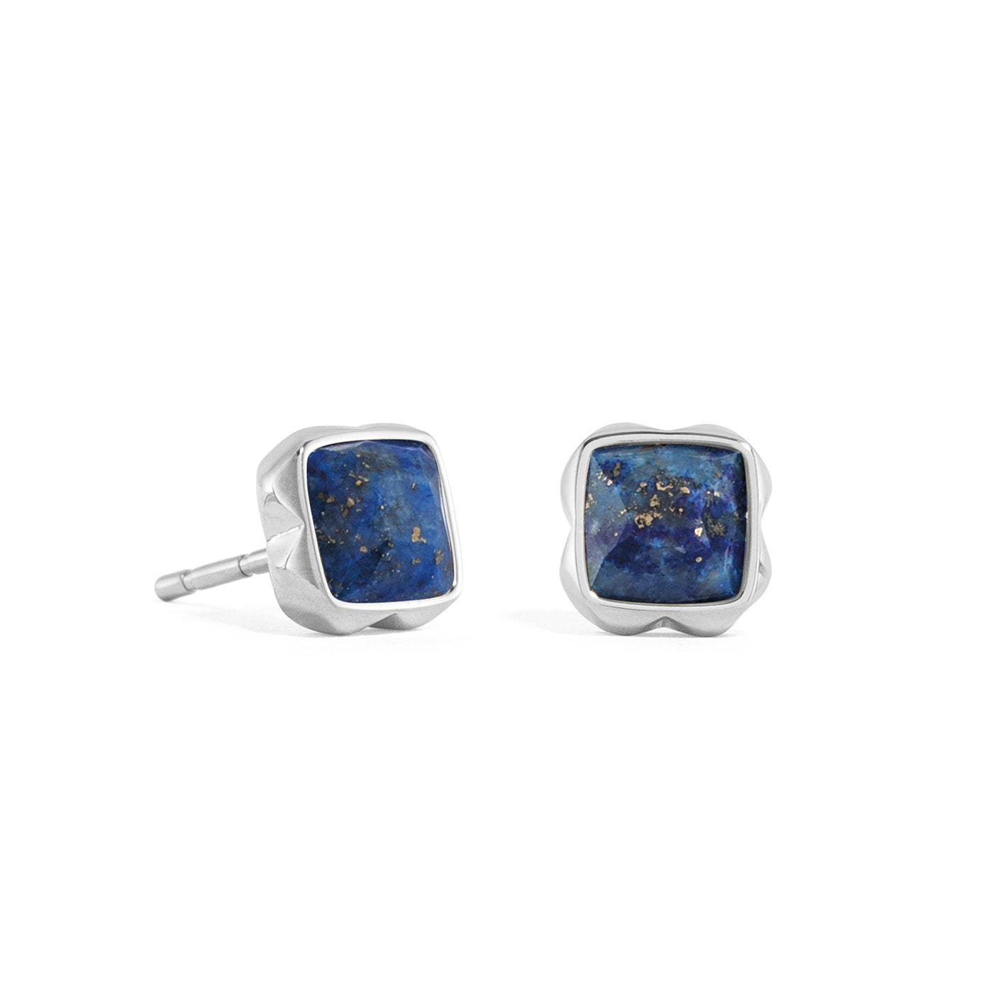 Coeur De Lion September Birthstone Lapis Lazuli Stud Earrings