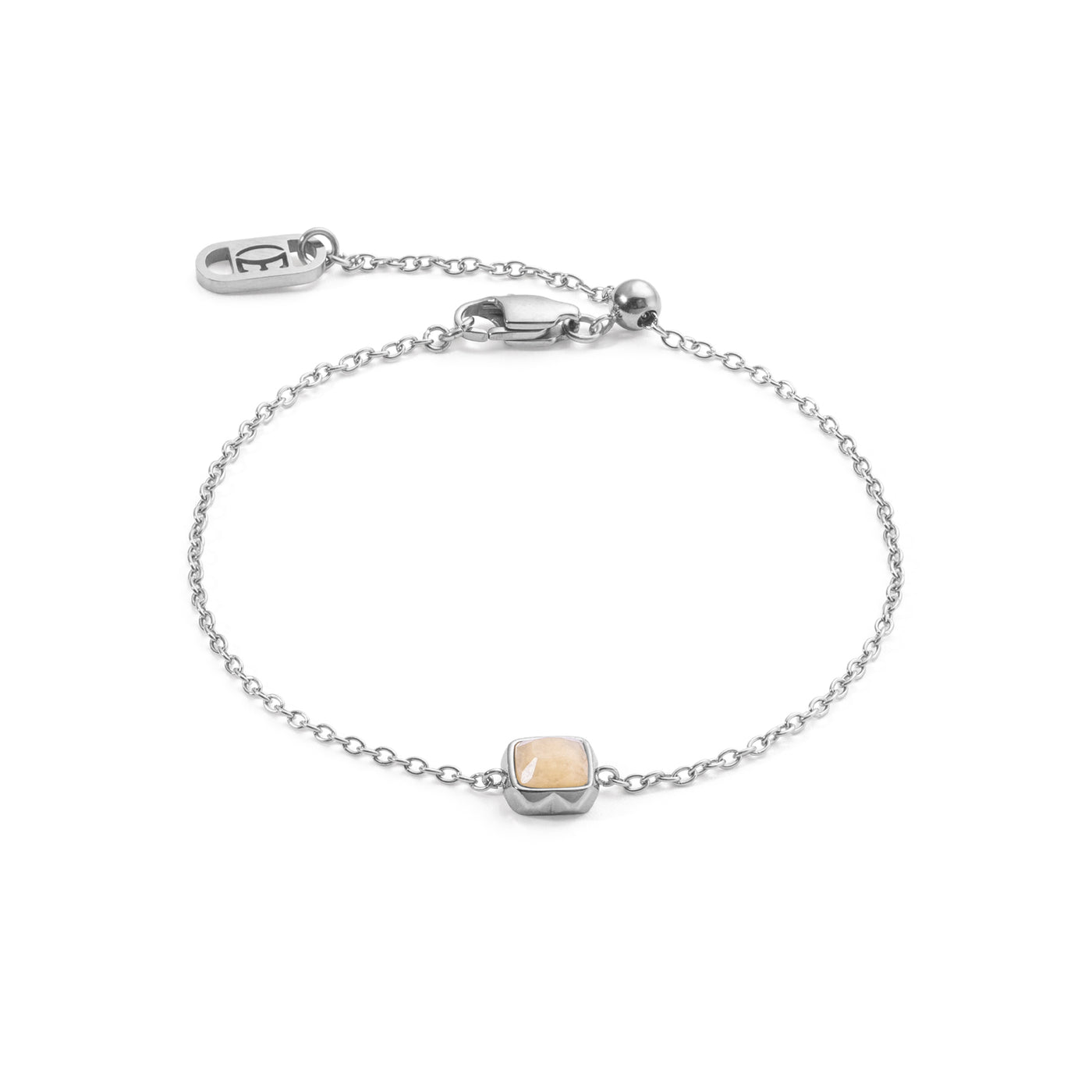 Coeur De Lion June Birthstone Cream Jade Bracelet