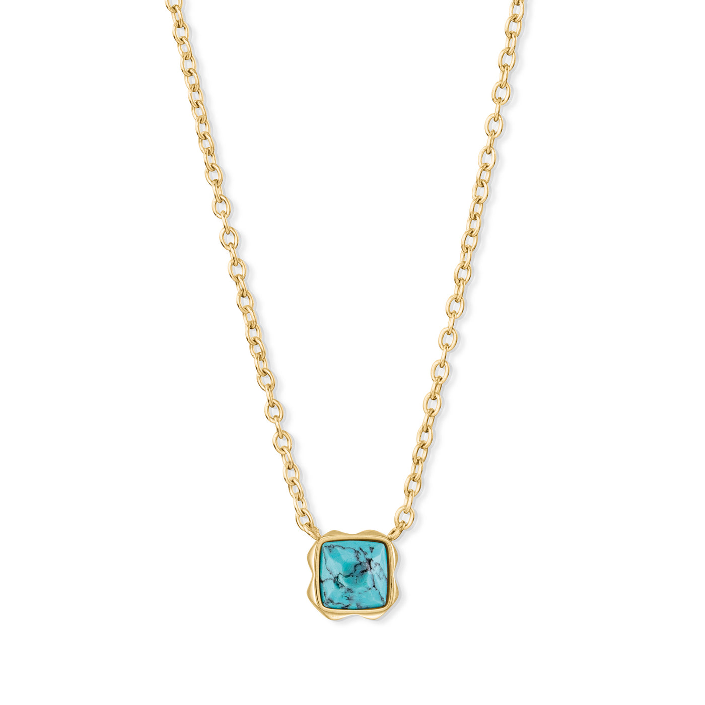 Coeur De Lion December Birthstone Gold Turquoise Necklace