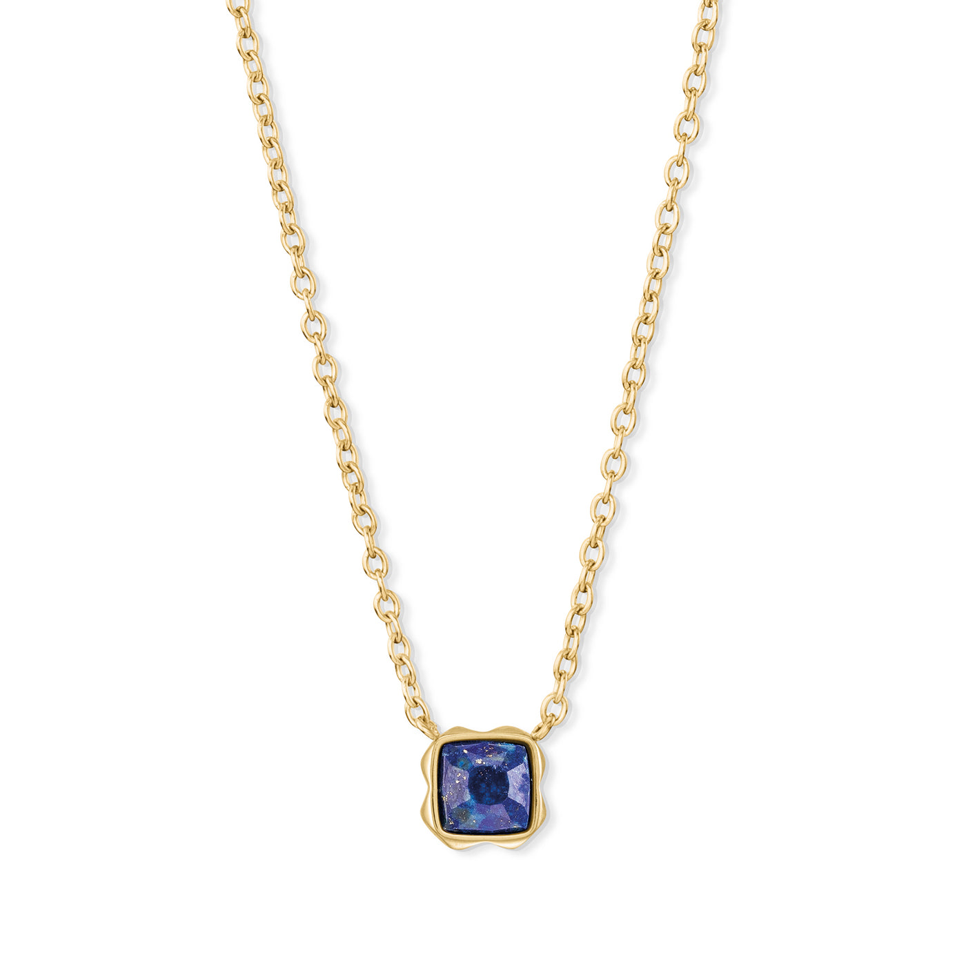 Coeur De Lion September Birthstone Gold Lapis Lazuli Necklace