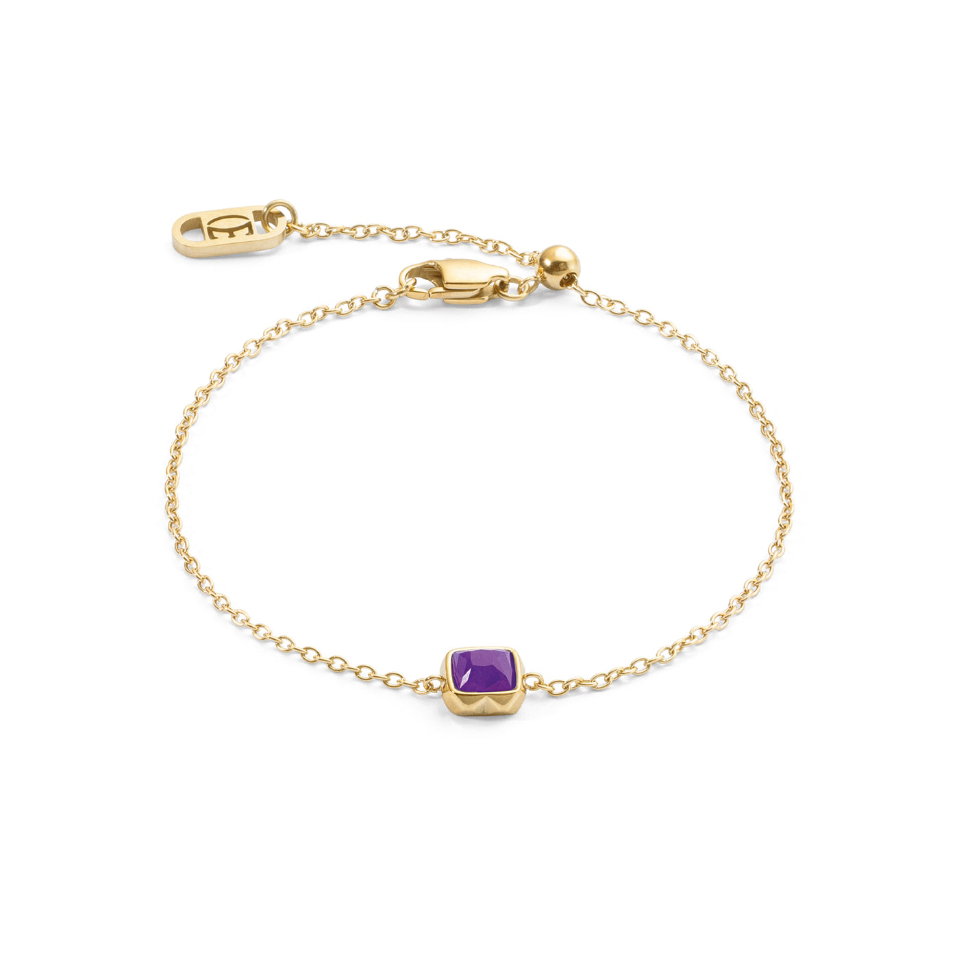 Coeur De Lion Gold February Birthstone Sugilite Bracelet