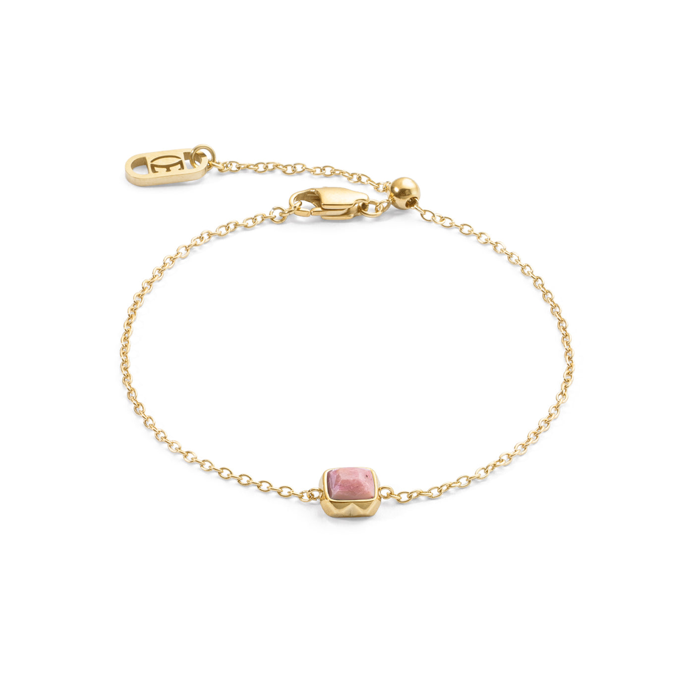 Coeur De Lion Gold July Birthstone Rhodochrosite Bracelet