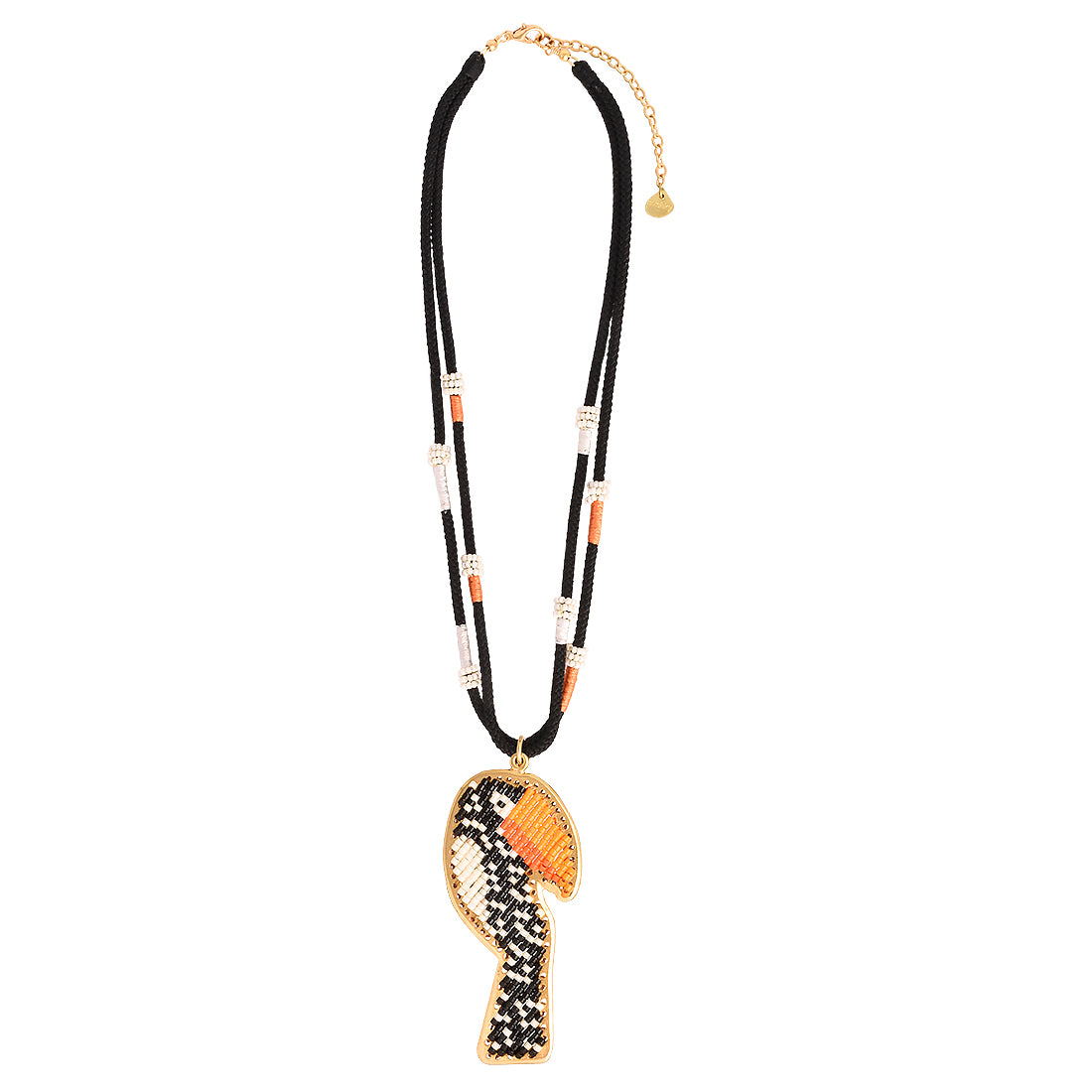Mishky Toucan Black Orange Necklace
