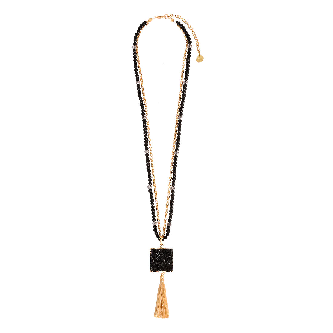 Mishky Black Quartz Necklace