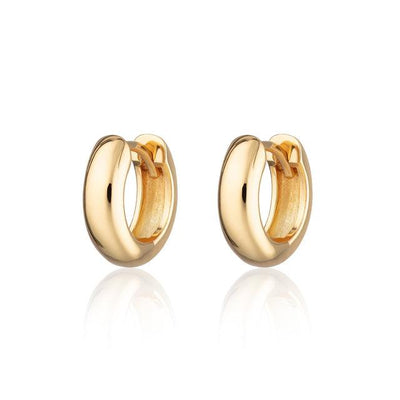 Scream Pretty 18ct Gold Vermeil Chunky Huggie Earrings - Rococo Jewellery