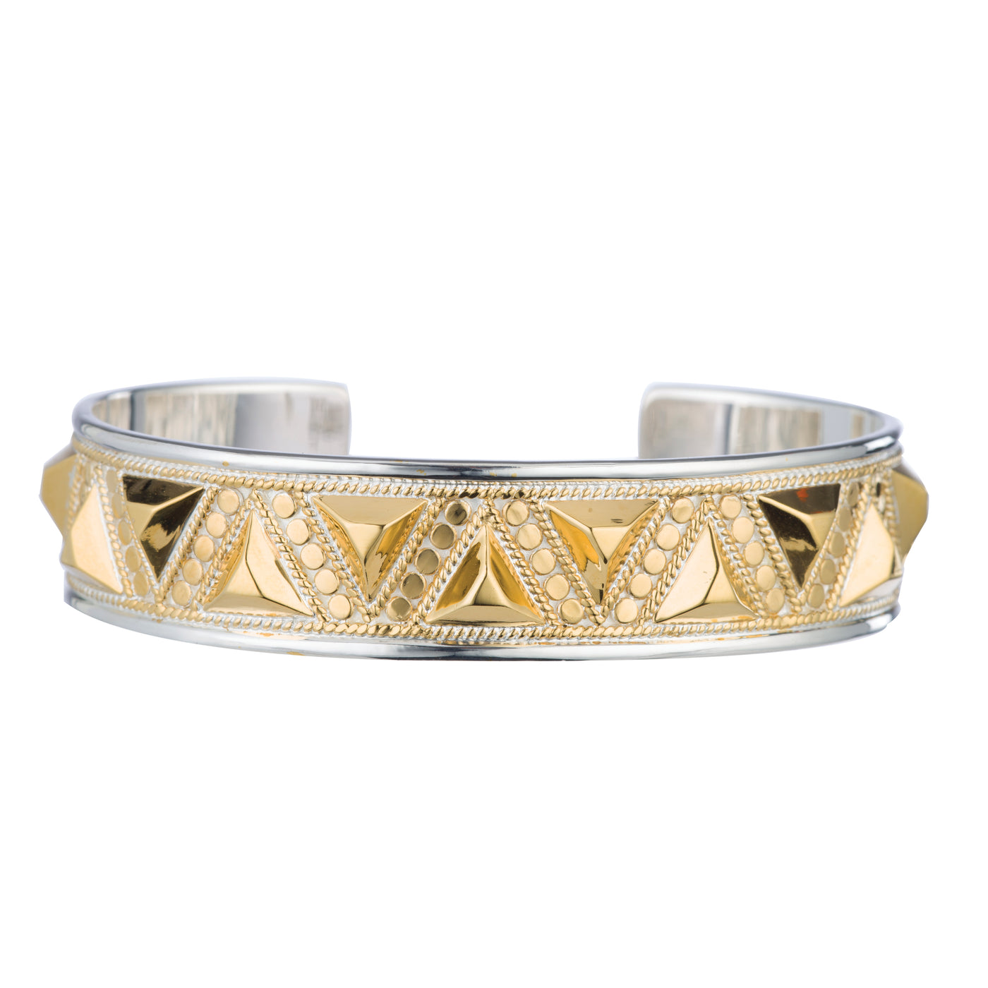 Anna Beck Gold Skinny Studded Cuff Bangle