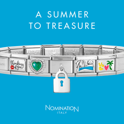 Nomination Classic Silver Peace Heart Palm Charm