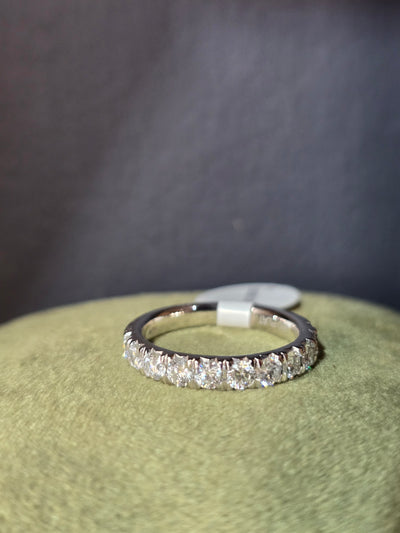 Platinum Diamond 11 Stone Band Ring