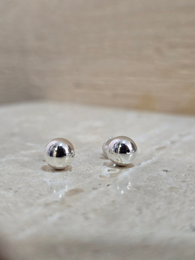 Sterling Silver Ball Stud Earrings