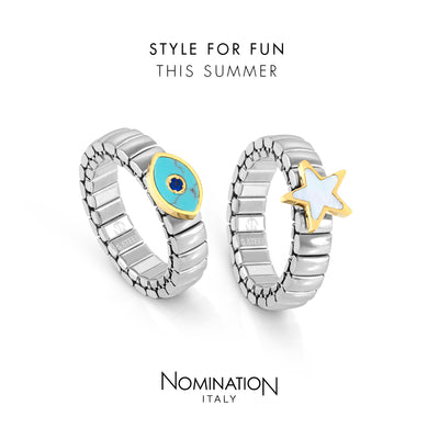 Nomination Steel Turquoise Eye of God Extension Ring