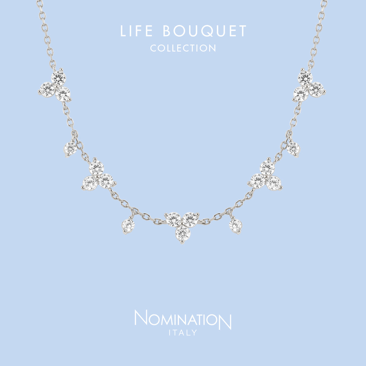 Nomination Life Bouquet Sterling Silver Cubic Zirconia Ring