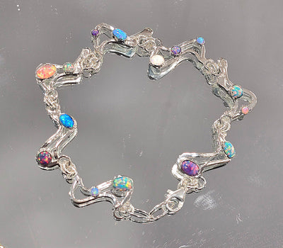 Multicoloured Opal Bracelet