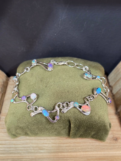 Multicoloured Opal Bracelet