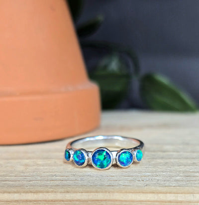 Lavan 5-Stone Half Eternity Ring