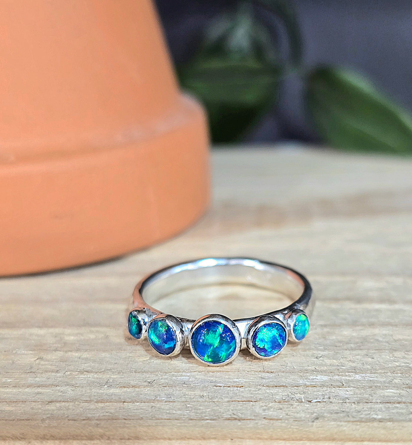 Lavan 5-Stone Half Eternity Ring