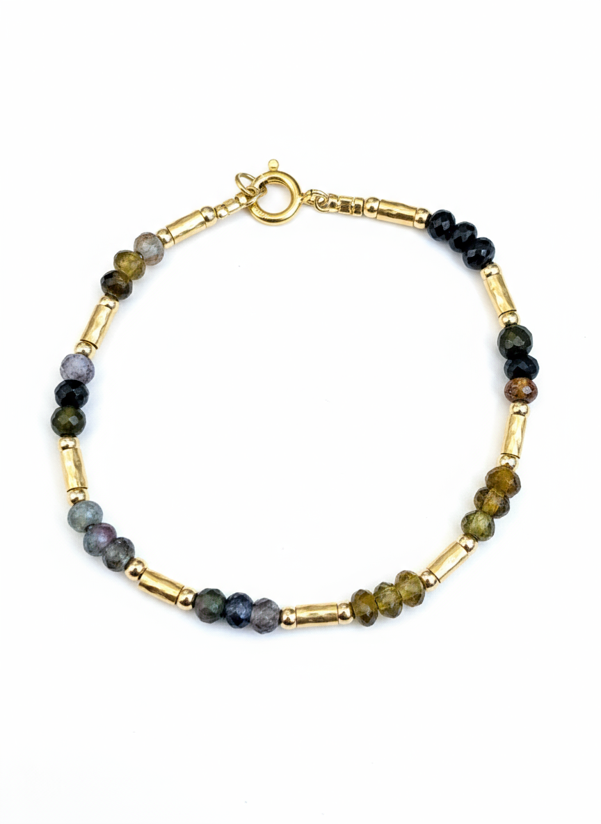 Lavan Gold Mixed Tourmaline Bracelet