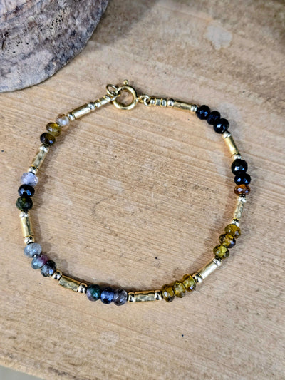 Lavan Gold Mixed Tourmaline Bracelet