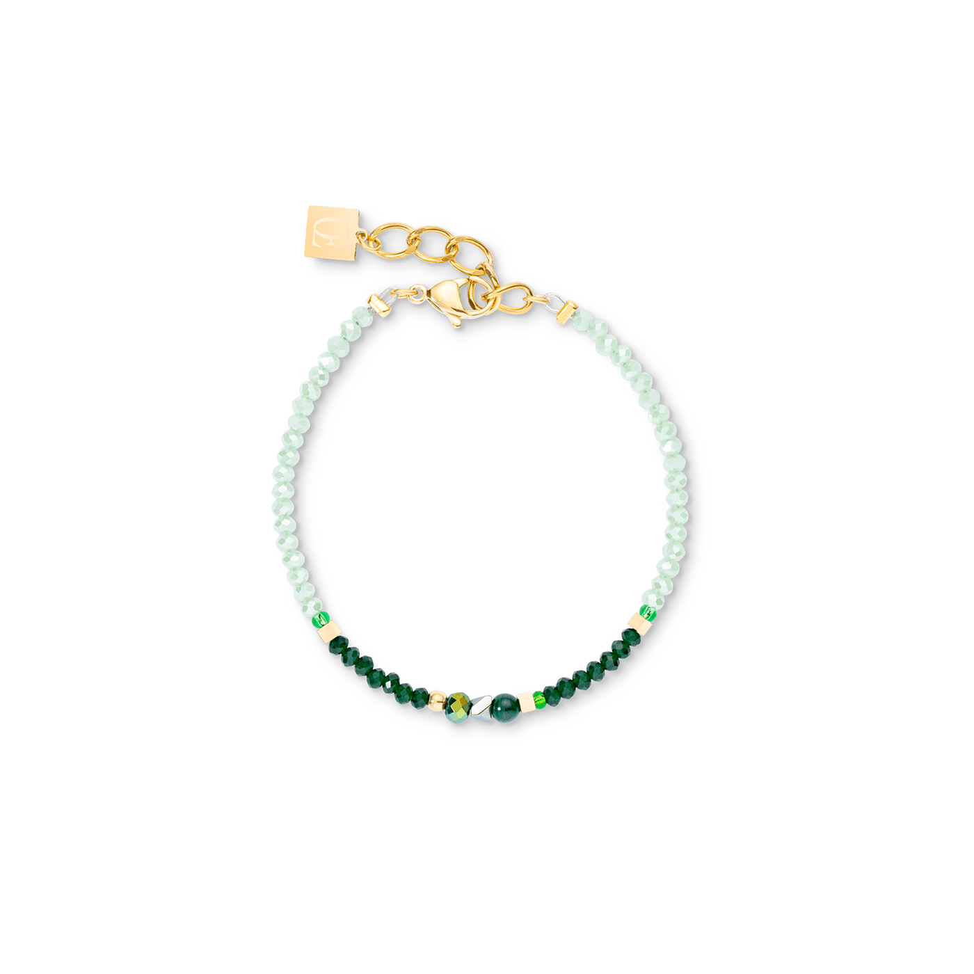 Coeur De Lion Amulet Gold and Green Bracelet - Rococo Jewellery